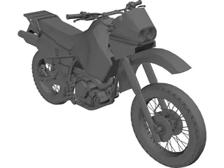 Kawasaki KLR650 3D Model