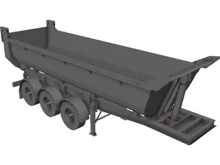 Dump Trailer 3D Model