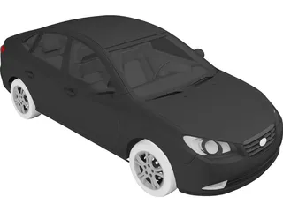 Hyundai Accent (2011) 3D Model