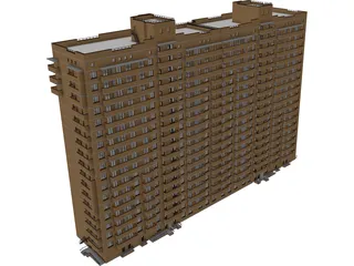 Apartments Block 3D Model