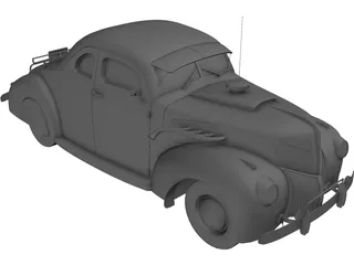 Ford Coupe (1939) 3D Model