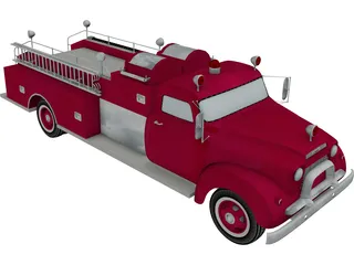 Fire Truck (1950) 3D Model