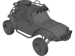 Volkswagen Beetle Trophy Truck 3D Model