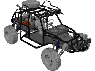 Dune Buggy 3D Model