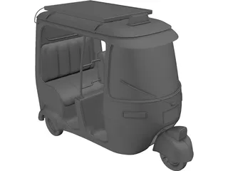 Tuk-Tuk Auto Rickshaw 3D Model