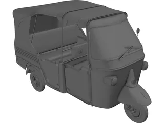 Piaggio Ape Calessino 3D Model