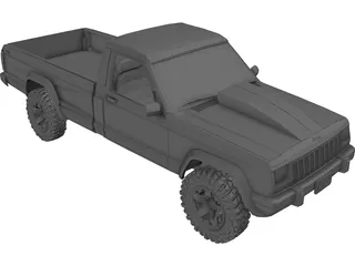 Jeep Comanche (1988) 3D Model