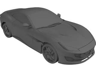 Ferrari Portofino (2018) 3D Model