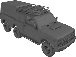 Lada Niva Urban 6x6 3D Model