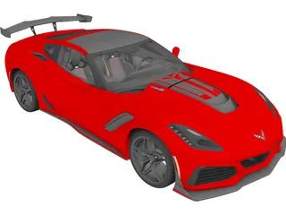 Chevrolet Corvette ZR-1 (2019) 3D Model