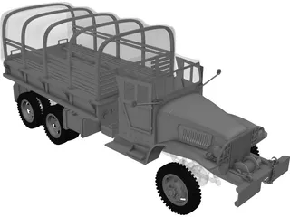 GMC Military Truck 3D Model