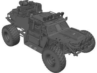 Military Armored Buggy 3D Model