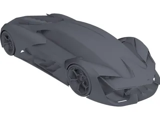 Lamborghini Terzo Millennio Concept 3D Model