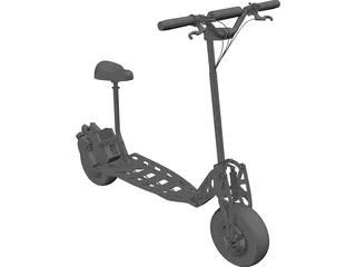 Go-Ped Motorized Scooter 3D Model