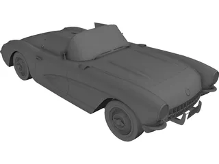 Chevrolet Corvette C1 (1957) 3D Model