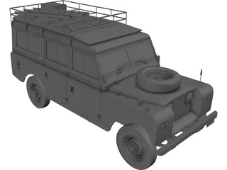 Land Rover Series IIa Station Wagon (1967) 3D Model