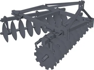 Disc Harrow 3D Model