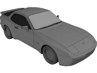 Porsche 944 Turbo (1985) 3D Model