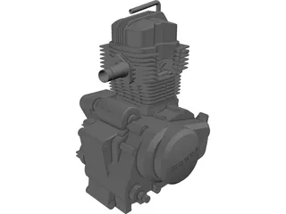 Honda 150 Engine 3D Model