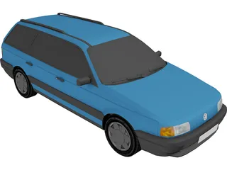 Volkswagen Passat B3 Variant (1988) 3D Model