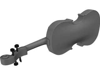 Violin Traditional 3D Model