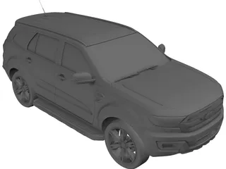 Ford Everest (2017) 3D Model