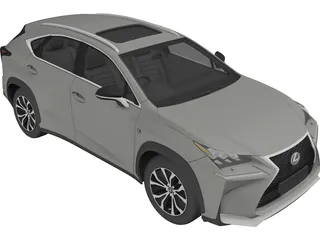 Lexus NX200t (2015) 3D Model