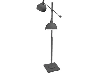 Lite Source Lamp 3D Model