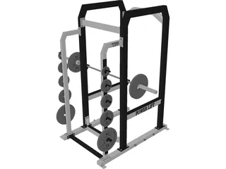 Squat Rack 3D Model