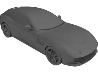 Ferrari GTC4 Lusso (2017) 3D Model