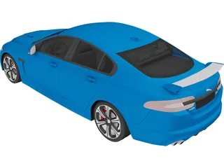 Jaguar XFR S (2014) 3D Model