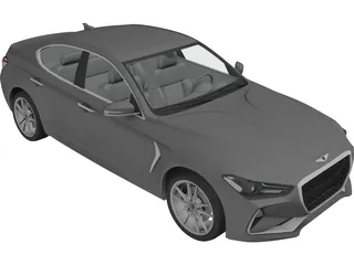 Genesis G70 (2018) 3D Model