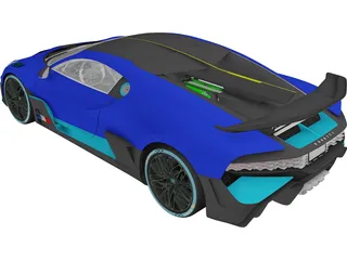 Bugatti Divo (2019) 3D Model