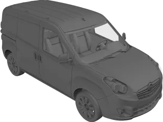 Opel Combo SWB Cargo (2015) 3D Model