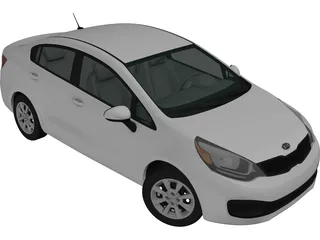 Kia Rio (US) Sedan (2012) 3D Model