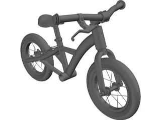 Kids 12inch Balance Bike 3D Model