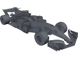Formula 1 Car (2017) 3D Model