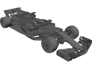 Ferrari SF70H F1 (2017) 3D Model