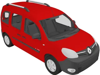 Renault Kangoo Passenger (2014) 3D Model