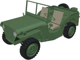 Jeep Willys 3D Model