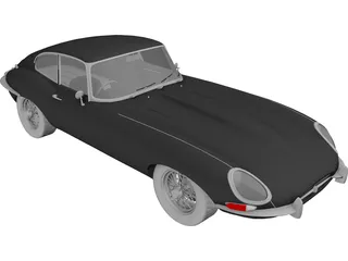 Jaguar E-Type (1963) 3D Model