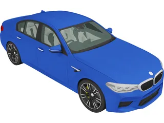 BMW M5 (2018) 3D Model