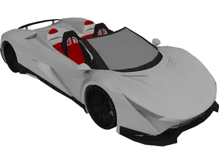 Ferrari LaFerrari Aperta (2018) 3D Model