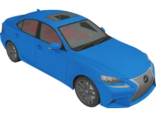 Lexus IS350 F Sport (2014) 3D Model