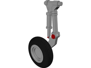 IAR 99 Main Landing Gear 3D Model