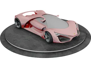 Ferrari F80 Concept 3D Model