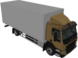 Volvo FL Box Truck (2013) 3D Model