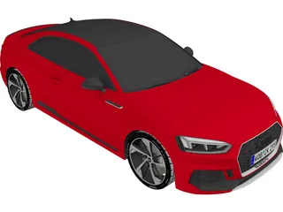 Audi RS5 Coupe (2018) 3D Model