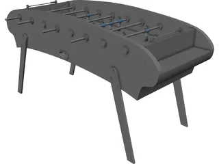 Table Football 3D Model