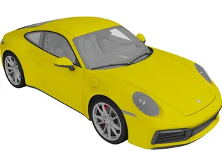 Porsche 911 (992) Carrera S (2020) 3D Model
